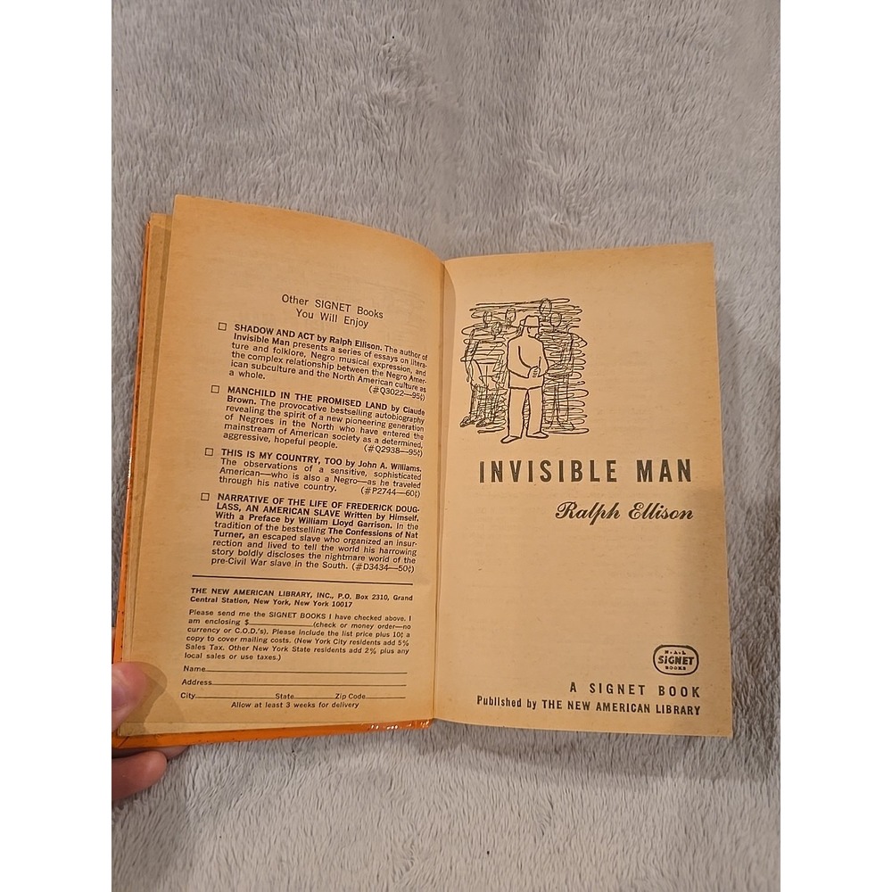 Vintage Invisible Man By Ralph‎ Ellison Hardcover Book RARE - Picture 4 of 5